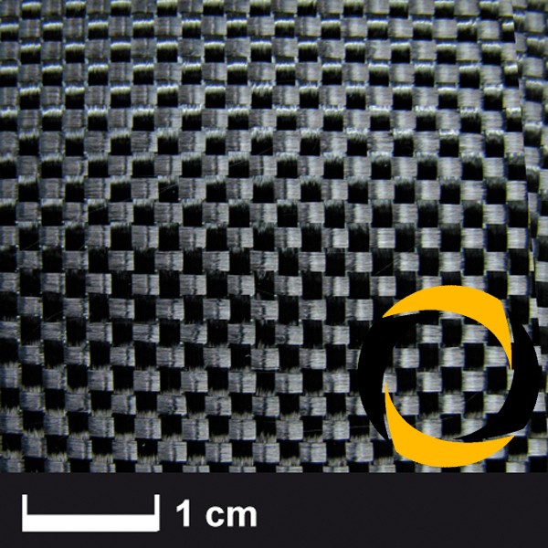 Kohlegewebe 245 g/m² (Aero, Leinwand) 100 cm